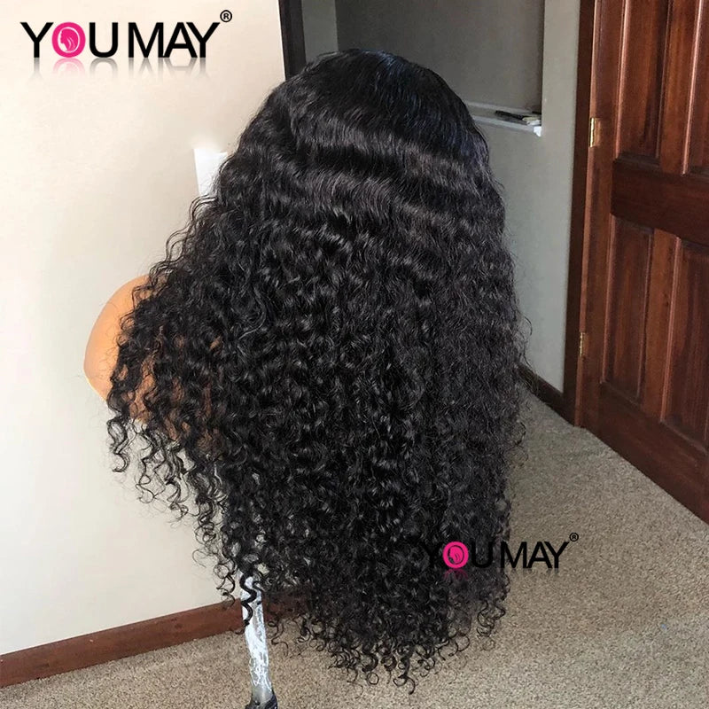 30” Full Lace Deep Curly Wig – Fake Scalp, 250% Density, HD Transparent Lace