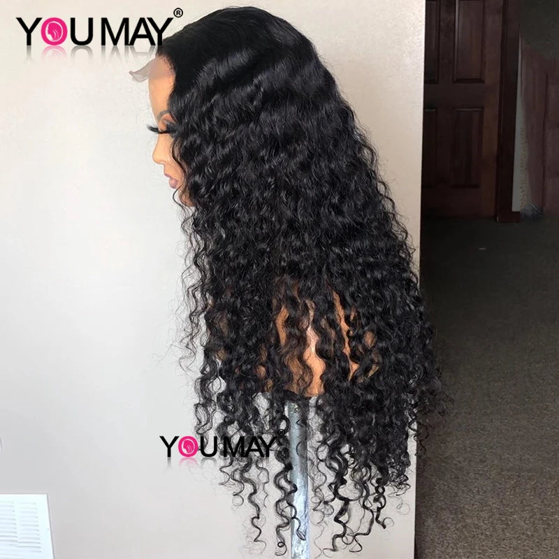 30” Full Lace Deep Curly Wig – Fake Scalp, 250% Density, HD Transparent Lace