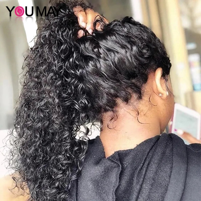 30” Full Lace Deep Curly Wig – Fake Scalp, 250% Density, HD Transparent Lace